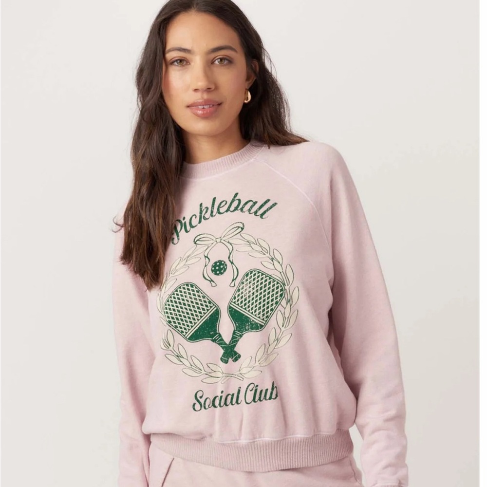 ♥️Project Social T Pink Pickleball Social Club Sweatshirt NWT